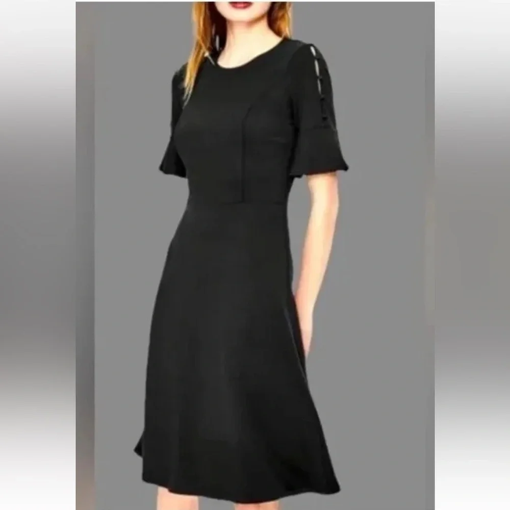 Boden Alexis Jersey Flutter Sleeve Dress 12L - Picture 1 of 14